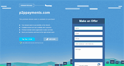 Desktop Screenshot of p2ppayments.com