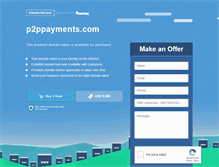 Tablet Screenshot of p2ppayments.com